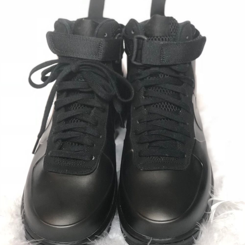 Nike mens Air Force 1 Foamposite Cup Mid  Black 9 - Picture 4 of 7
